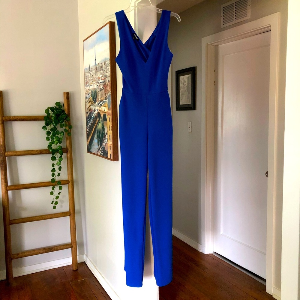 Express Cross Back Wide Leg Jumpsuit